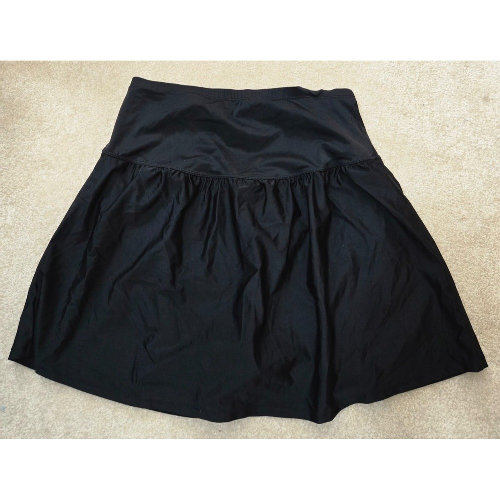 Island EscapeTummy Control Swimskirt Women's 18W Black NWT - Picture 2 of 11